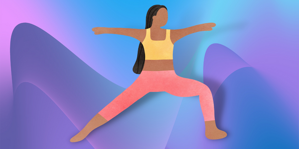 Illustration of yoga exercise