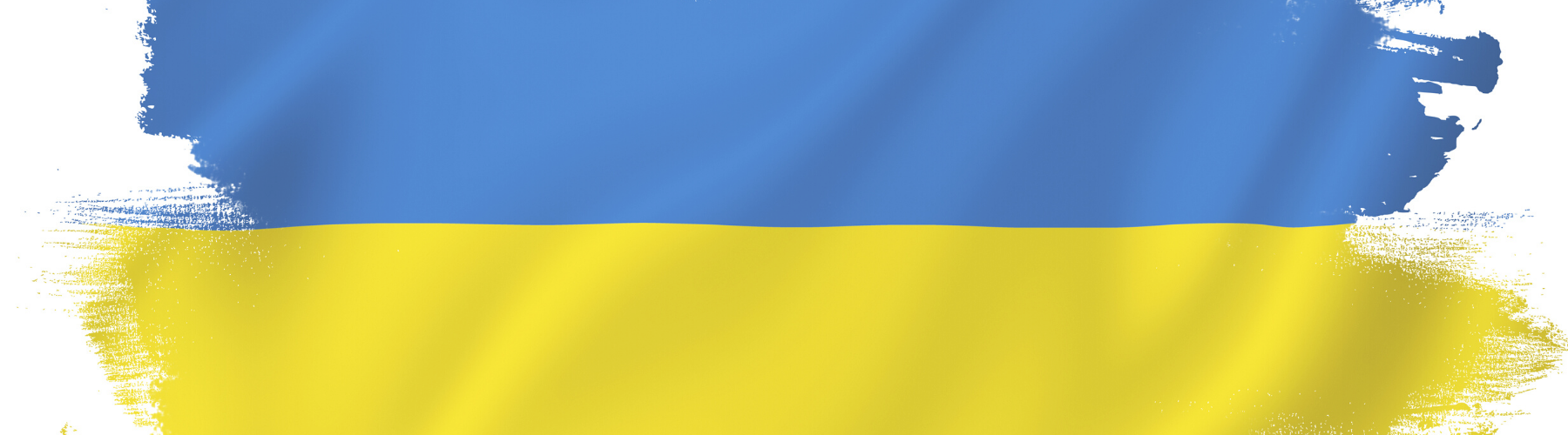 Paint colors to symbolize Ukraine Flag
