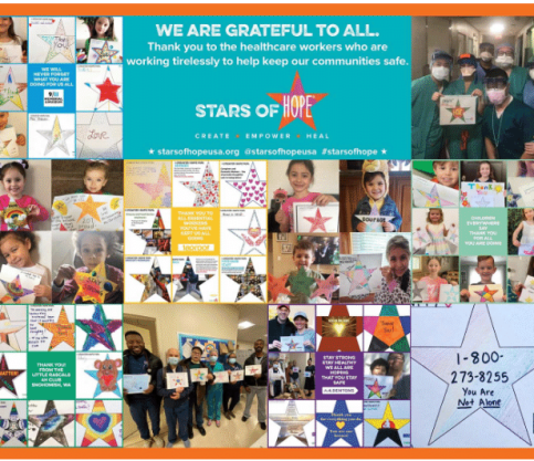 banner collage of stars of hope
